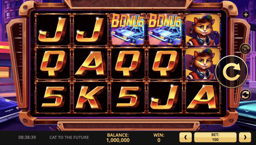 Cat to the Future Slot Main Reel high 5 games
