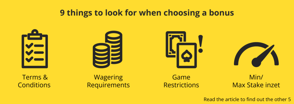 What to consider when choosing a casino bonus