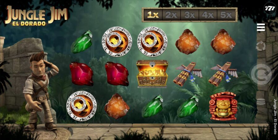 Jungle Jim El Dorado slot Graphics and Theme