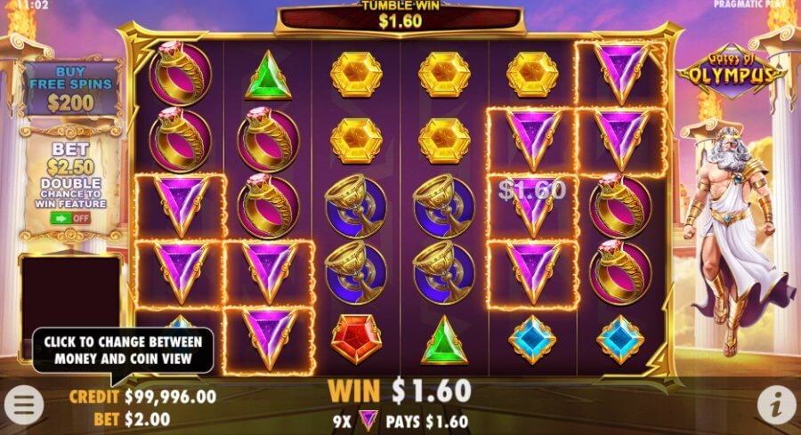Gates of Olympus Slot Free Spin Combination