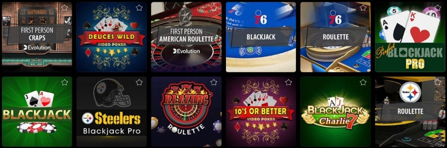 BetMGM Casino Table Games 