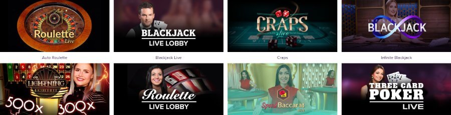 Bally Casino Live Dealer Games