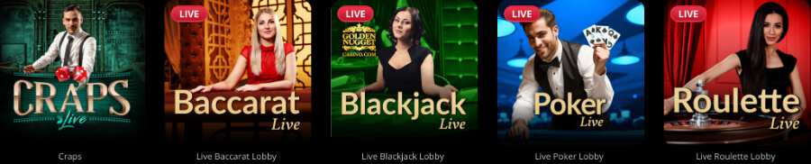 Golden Nugget Casino Live Dealer Games - ACG