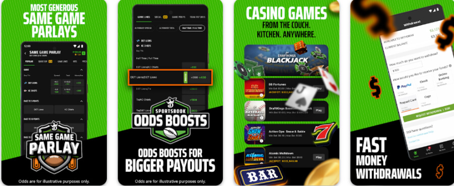 DraftKings Casino Mobile App - ACG