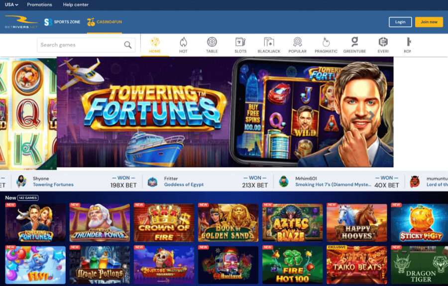 BetRivers.Net Casino Screenshot - ACG