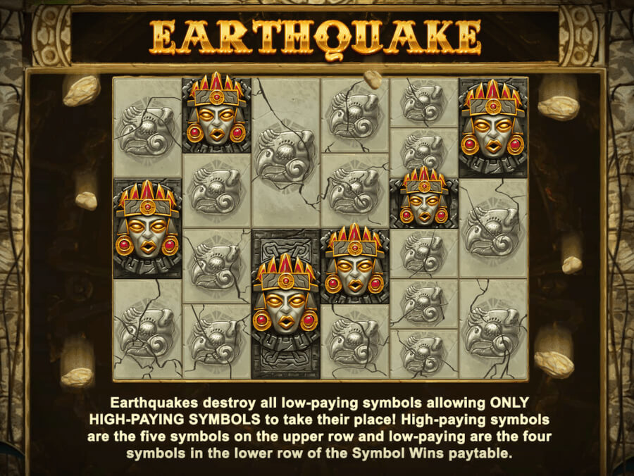 Gonzo’s Quest Megaways Slot Earthquake feature - ACG