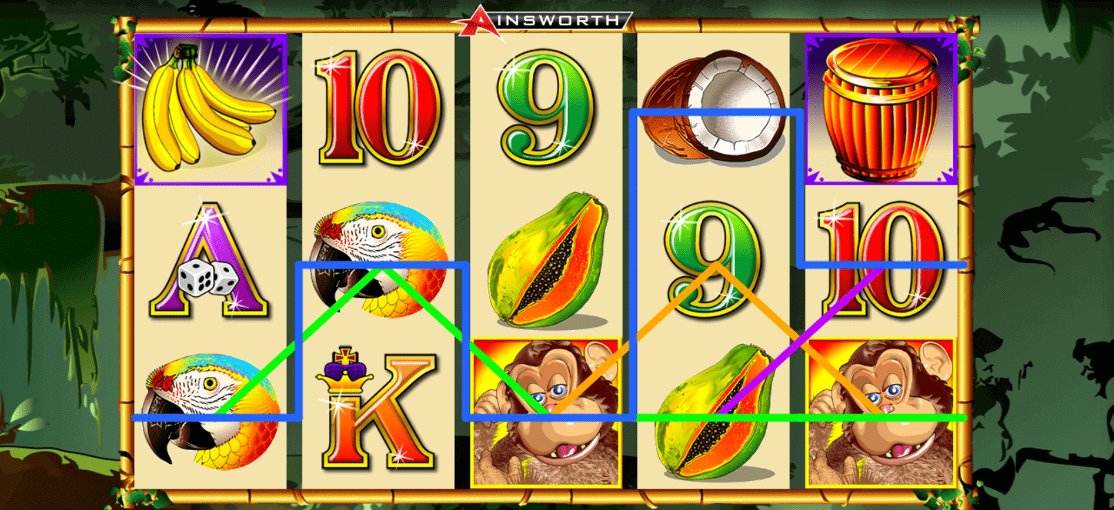 Jungle Monkeys Online Video Slot from Ainsworth Review