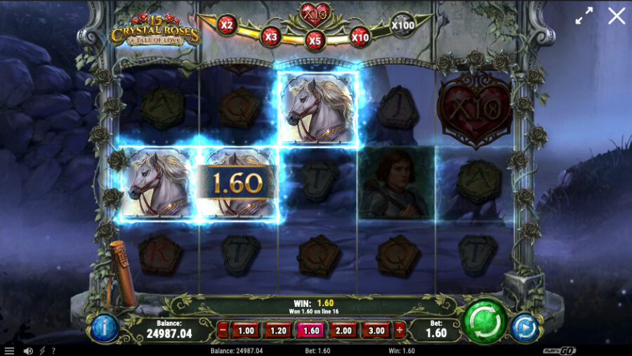 15 Crystal Roses: A Tale of Love Slot Winning Combination - ACG