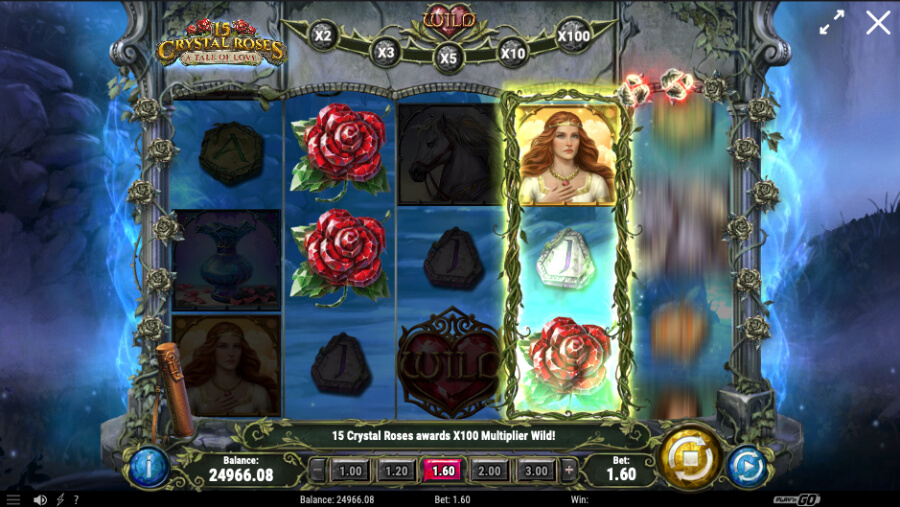 15 Crystal Roses a Tale of Love Slot for Valentines Day - ACG