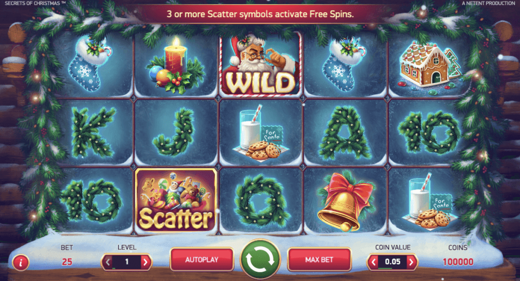 Secrets of Chritmas Slot NetEnt