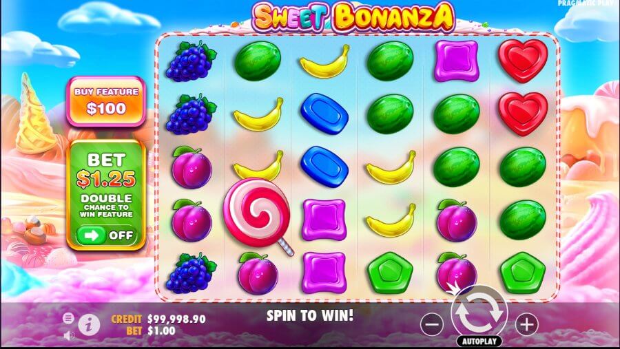 Sweet Bonanza Slot Reels - ACG
