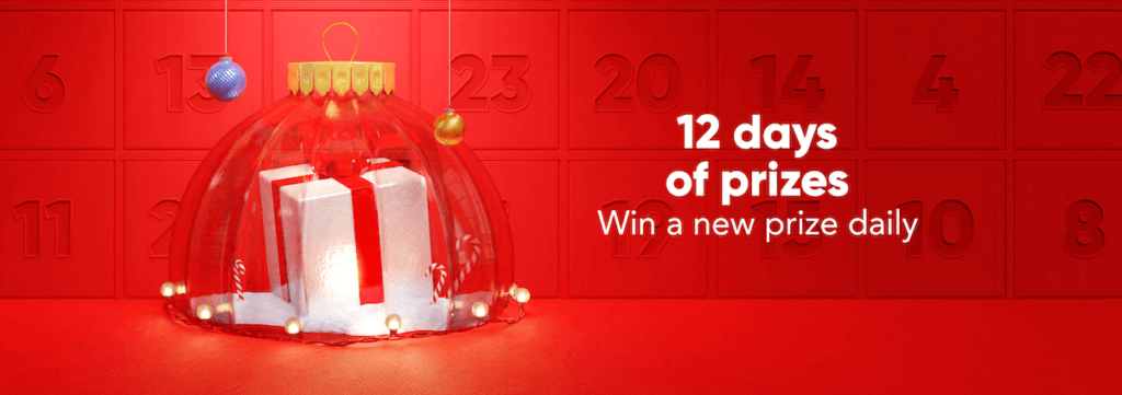 Virgin casino 12 Days of Prizes Promo