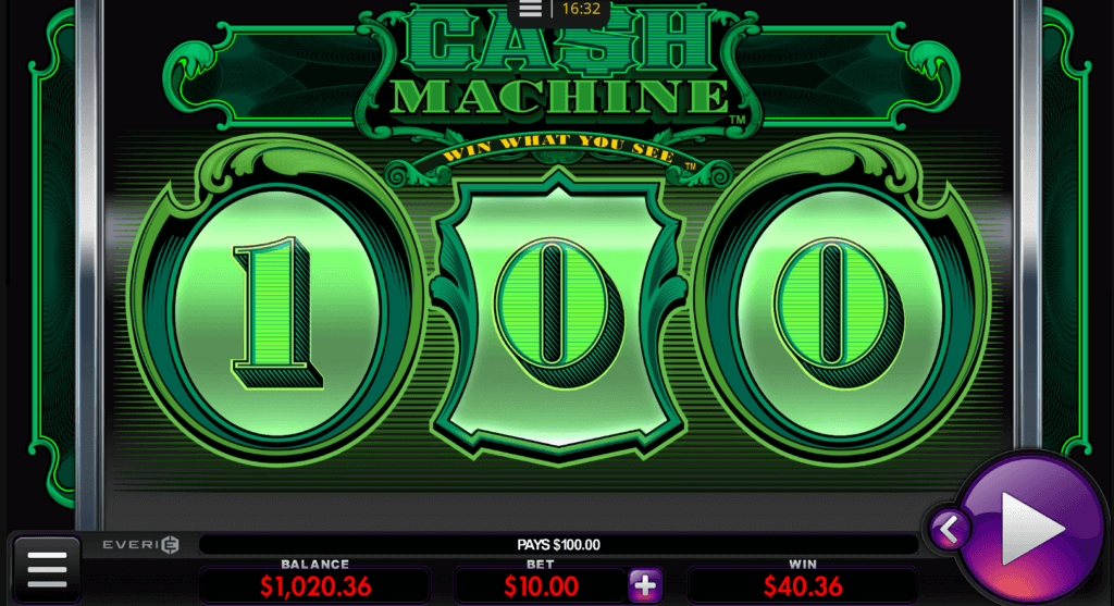 Win on Cash Machine Slot