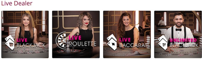 live casino games Borgata live