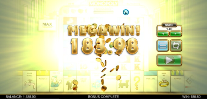 Monopoly Megaways Online Slot Win