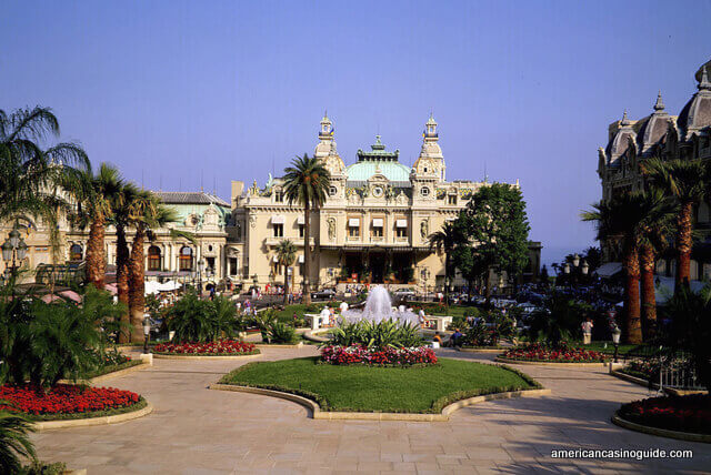 A view of the Monte Carlo Casino from the garden (Monaco Press Centre Photos)
