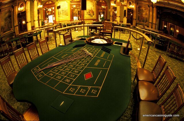 A view of a European-style Roulette table