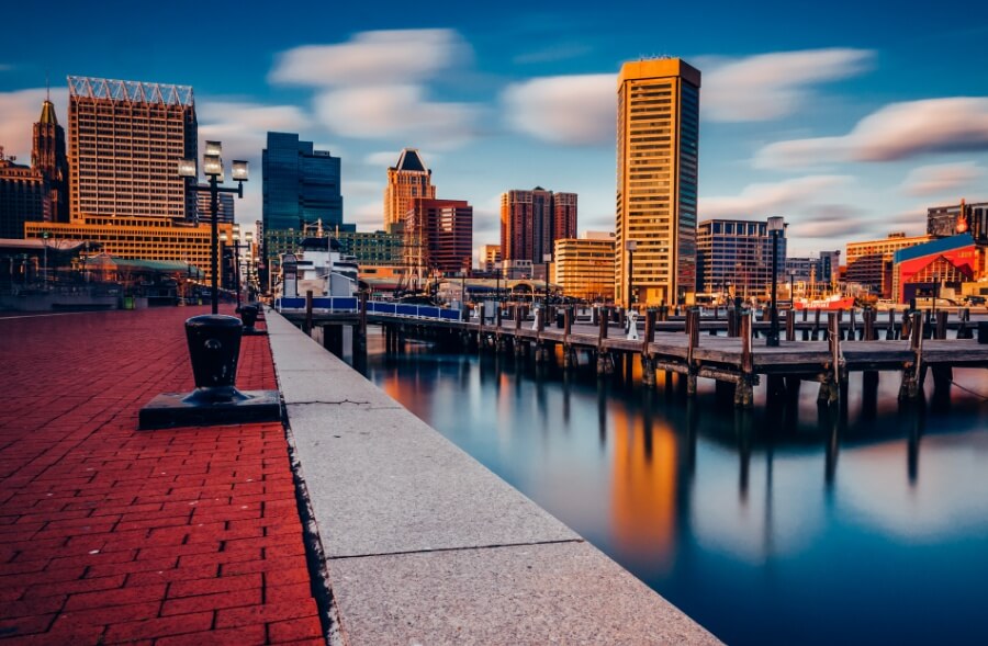 Maryland River and Buildings - ACG